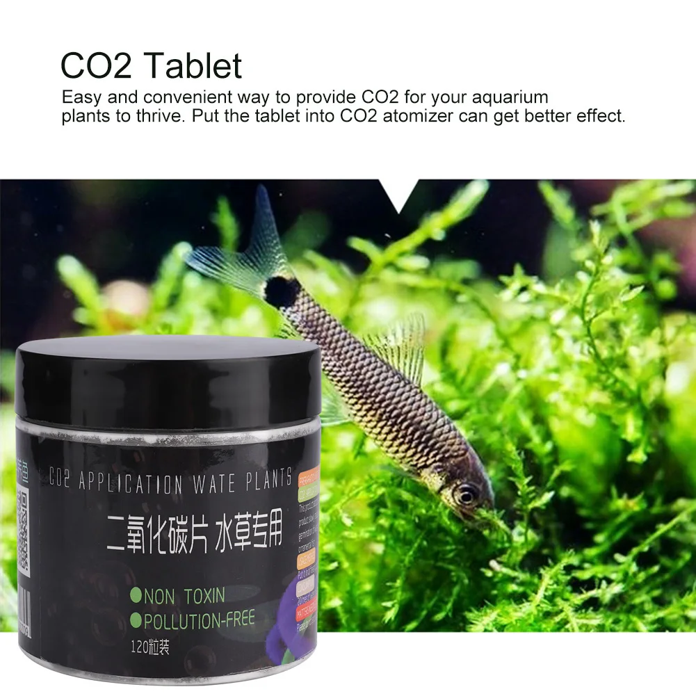 Aquarium Plant Vitamins - แท็บเล็ต CO2 ใหม่ เครื่องกระจายก๊าซคาร์บอนไดออกไซด์สำหรับพืชน้ำ หญ้า ปลา