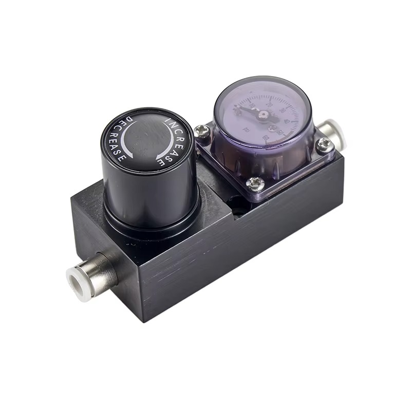 Co2 Regulator Dual Stage - ตัวปรับแรงดัน CO2 แบบสองขั้นตอนขนาดเล็กสำหรับเบียร์ ทำจากอะลูมิเนียม ใช้ได้กับไนโตรเจนและฮีเลียม แรงดันเข้าสูงสุด