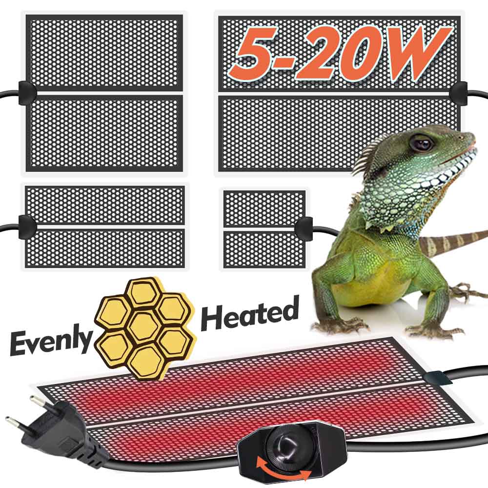 Planted Aquarium Heater - 5-20W สัตว์เลื้อยคลานความร้อนพืชแผ่นความร้อนอุณหภูมิควบคุมในร่มสวนเรือนกระจกต้นกล้า Aquarium Terrarium เครื่องทําความร้อน