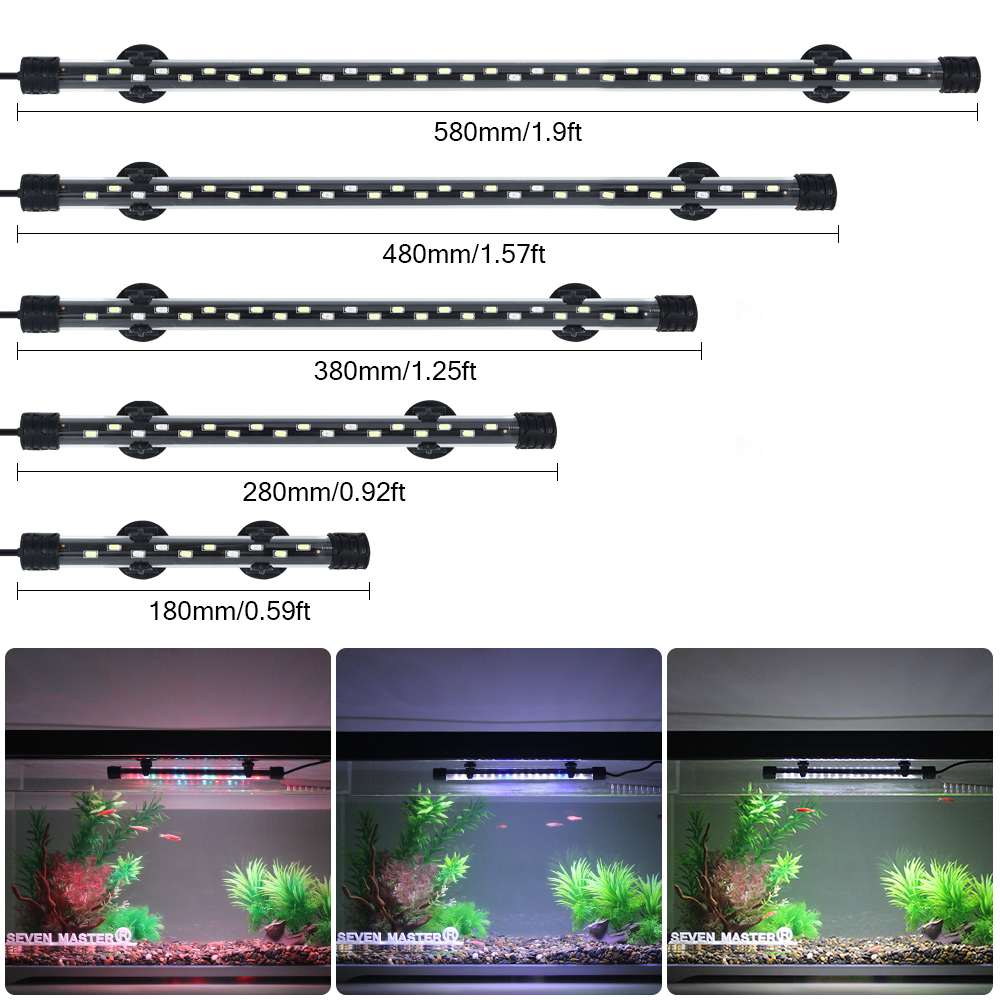 Aquarium Plant Iron - Aquarium Light LED Plant Grow โคมไฟกันน้ําถังปลา