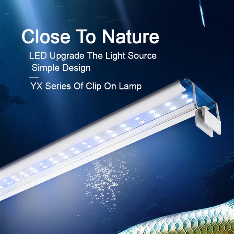 Aquarium Plant Iron - โคมไฟแบบคลิปหนีบกันน้ำขยายได้สำหรับตู้ปลาไฟ LED แบบบางเฉียบ