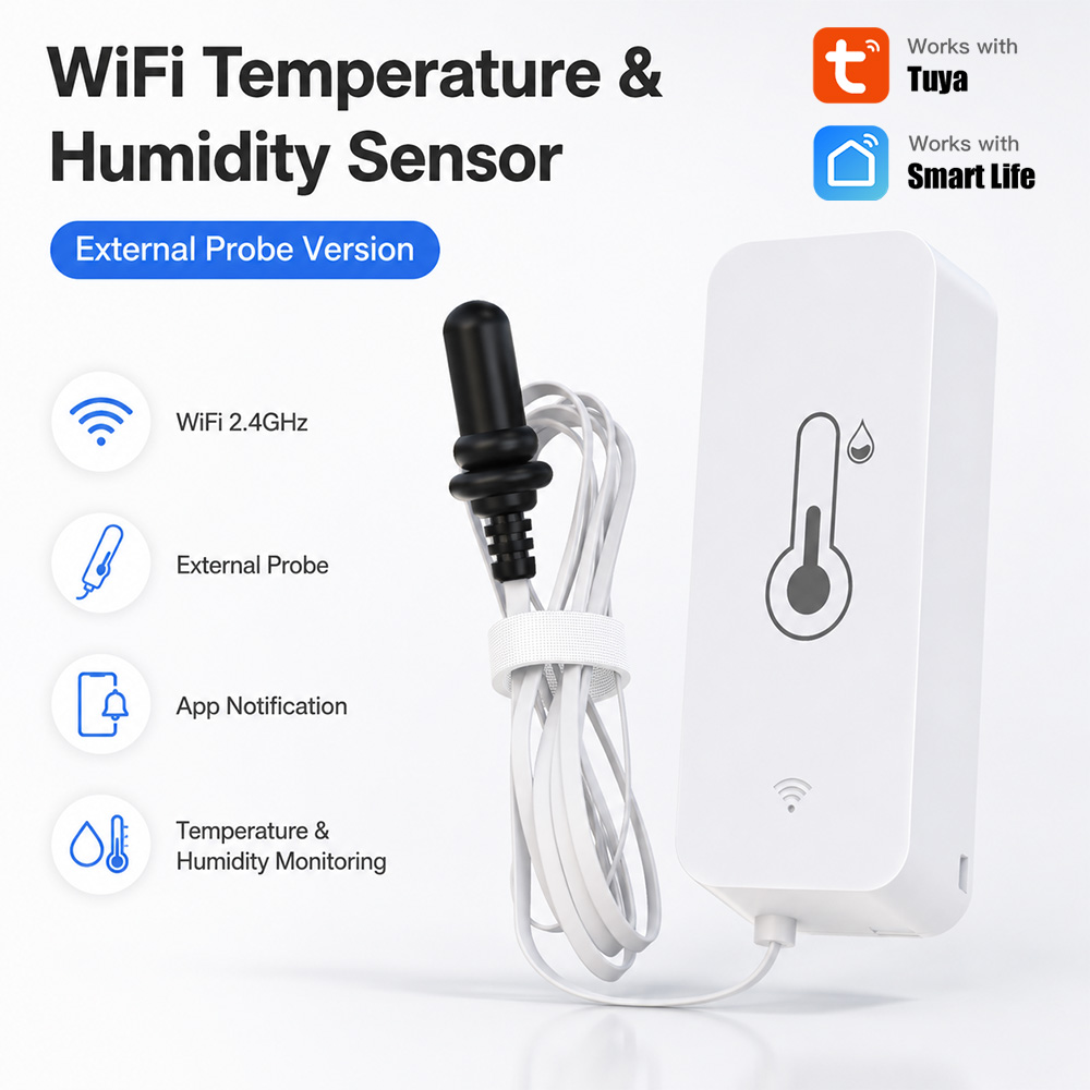 Aquarium Planted Plants - Tuya WiFi อุณหภูมิความชื้นเซนเซอร์ภายนอก Probe สําหรับ Smart