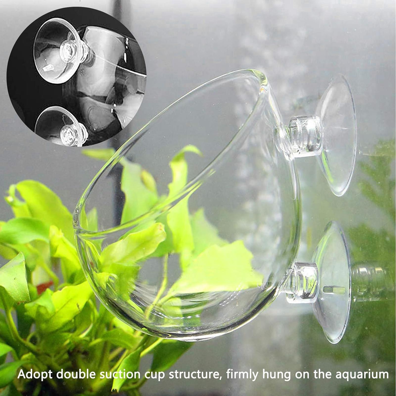 Aquarium Plant Gel - กระถางแก้วสำหรับปลูกต้นไม้ในตู้ปลา พร้อมจุกดูดสุญญากาศ สำหรับปลูกพืชและปลา ใช้ตกแต่งตู้ปลา