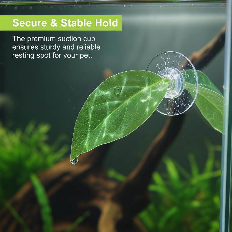 Planted Aquarium Betta - อุปกรณ์ตกแต่งตู้ปลา ใบไม้สำหรับปลาเบต้า ที่นอนปลา ที่พักผ่อนสำหรับปลา ใบไม้สำหรับวางไข่ ต้นไม้ประดิษฐ์สำหรับตู้ปลา