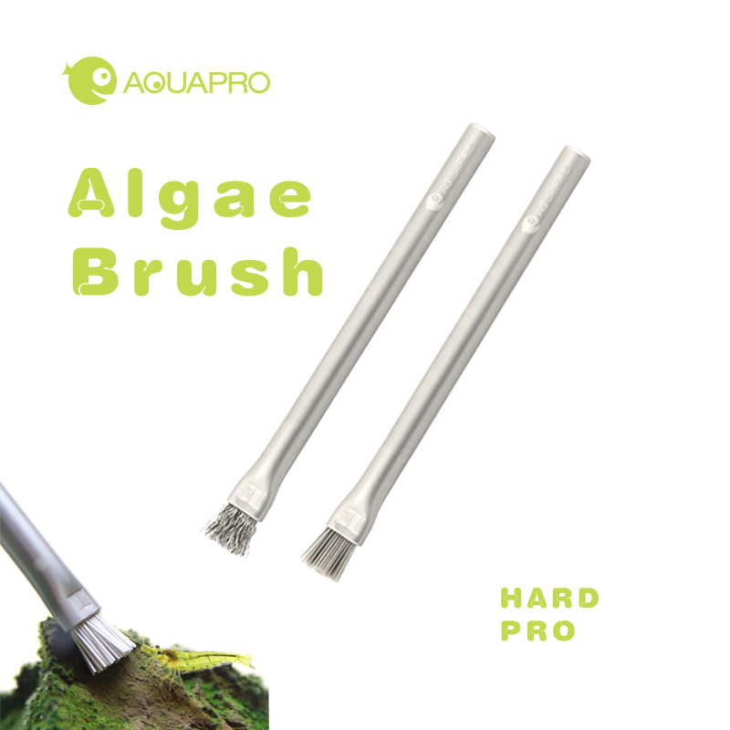 Aquarium Plant Utensils - แปรงสาหร่าย aquapro อุปกรณ์สำหรับตู้ปลาอุปกรณ์ทำความสะอาดและถังปลาที่กำจัดแปรงทำความสะอาดโรงงานเกลือน้ำจืด