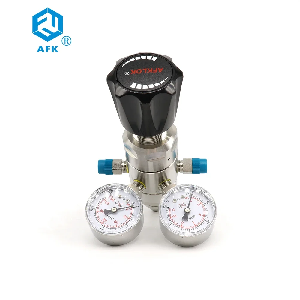 Co2 Regulator Dual Stage - วาล์วควบคุมแรงดันแก๊สแรงดันสูงยี่ห้อ OEM AFKLOK สำหรับอาร์กอน คาร์บอนไดออกไซด์ อะเซทิลีน