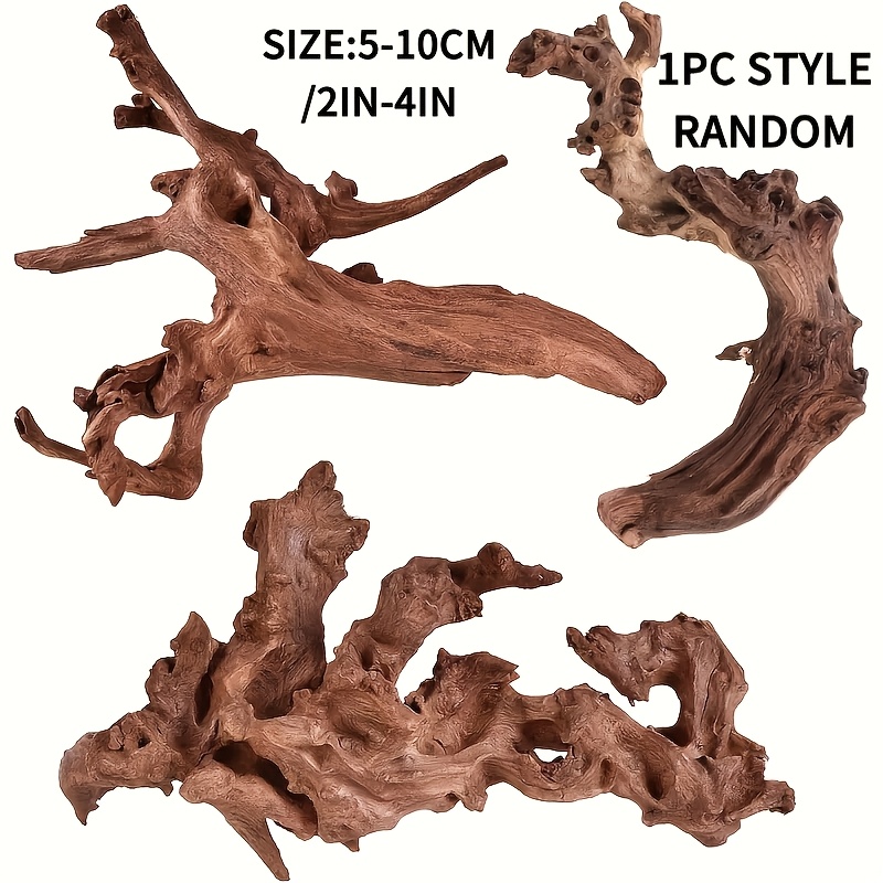 Aquarium Planted Wood - ของตกแต่งตู้ปลาจากลำต้นไม้ธรรมชาติ 3 ชิ้น รูปทรงต่างๆ สำหรับจัดสวนในตู้ปลา