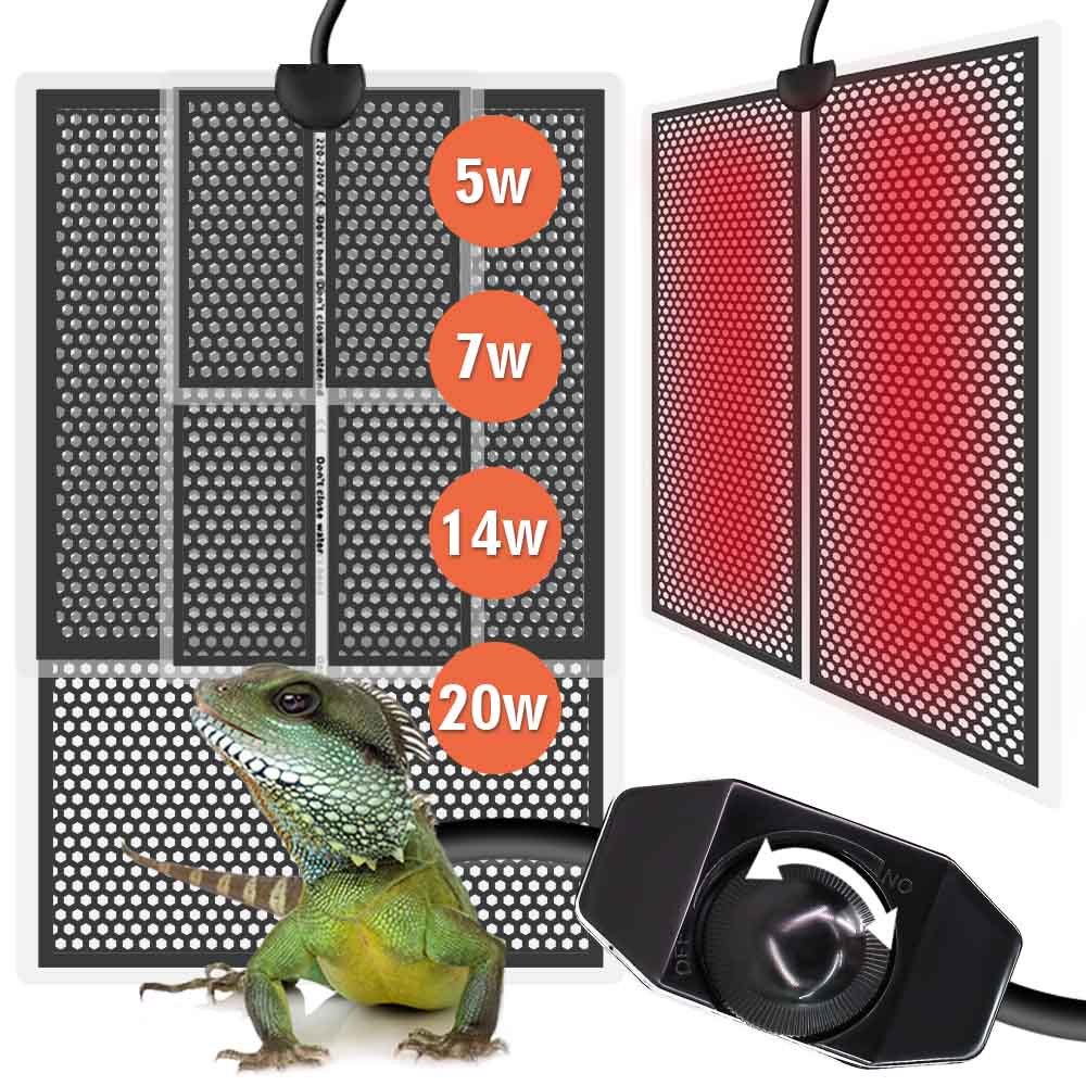 Planted Aquarium Heater - แผ่นความร้อนสัตว์เลื้อยคลาน5/7/14/20W, แผ่นทำความร้อนควบคุมอุณหภูมิเรือนกระจกสวนในร่มสวนเพาะกล้า