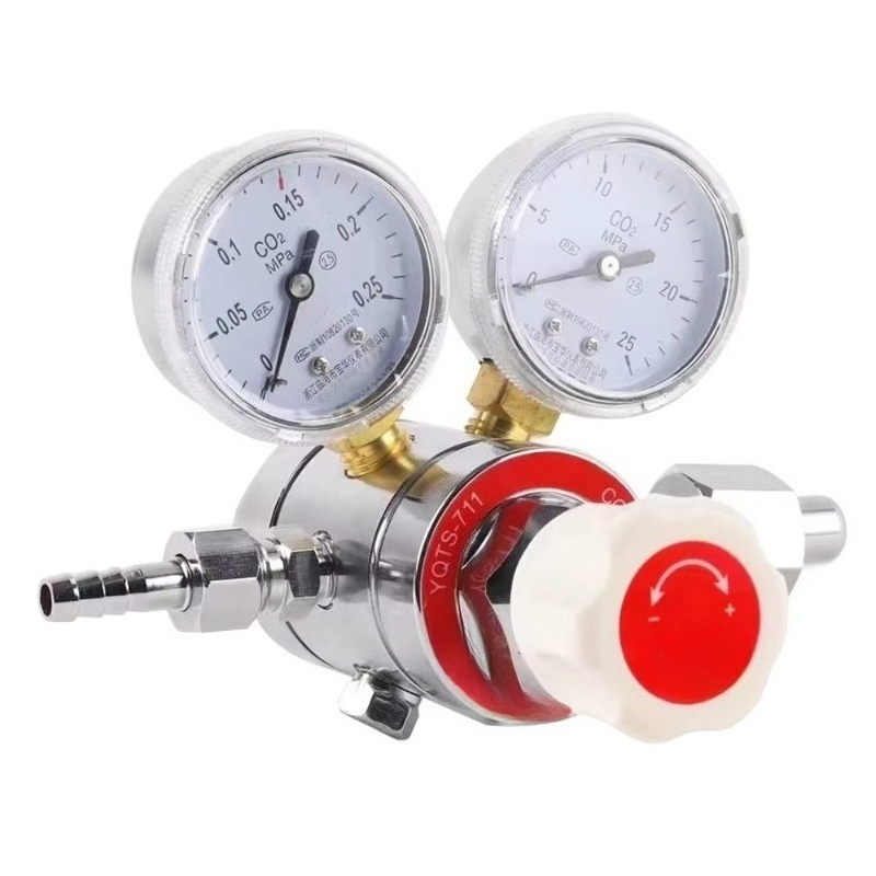 พร้อมเกจวัดแรงดันคู่สำหรับก๊าซ - Co2 Regulator Dual Stage บทวิจารณ์และราคา