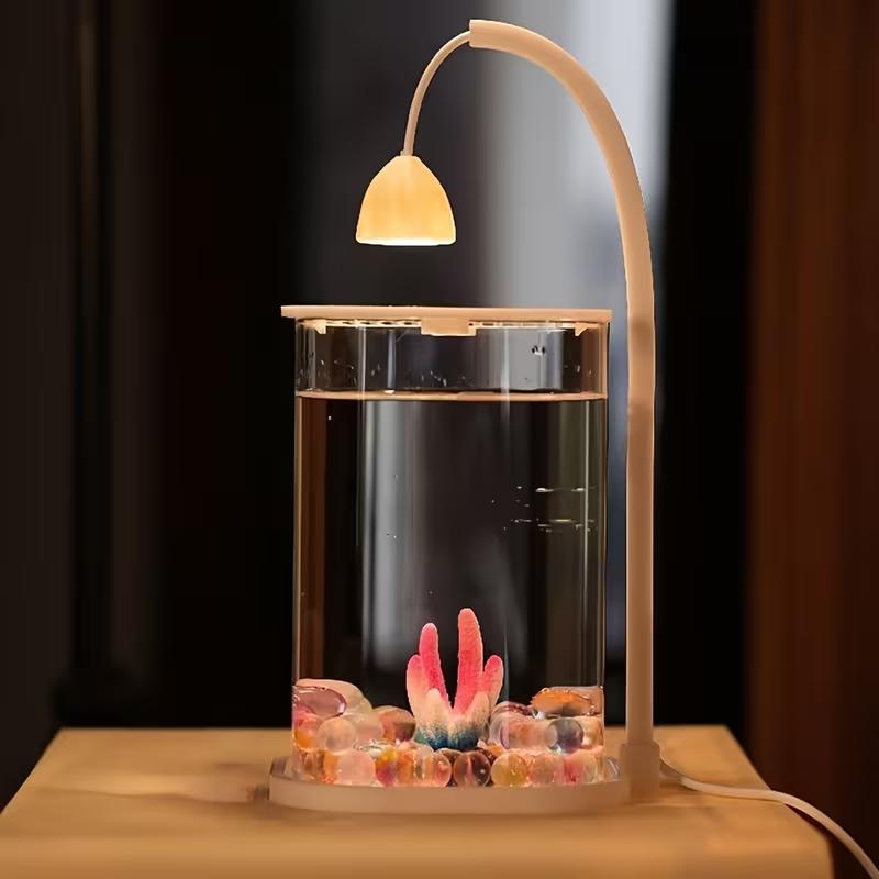 360 °   ตู้ปลาตั้งโต๊ะแบบพาโนร - Planted Aquarium Betta บทวิจารณ์และราคา