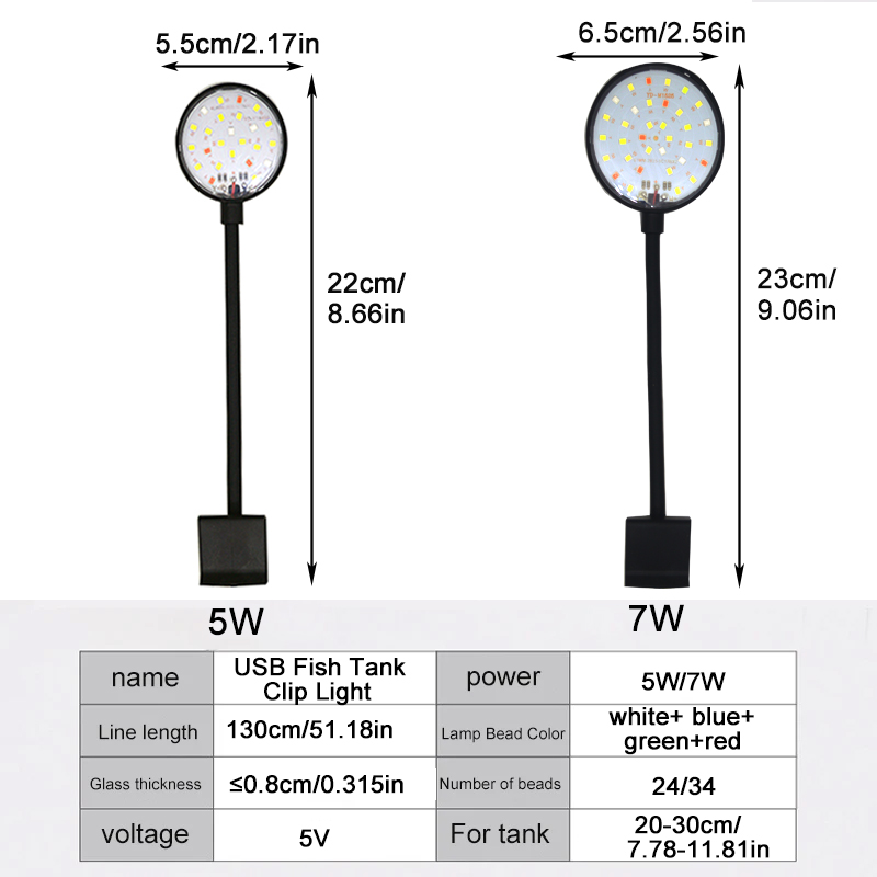 ไฟ LED สำหรับตู้ปลาแบบ USB ตกแ - Aquarium Plant Iron บทวิจารณ์และราคา