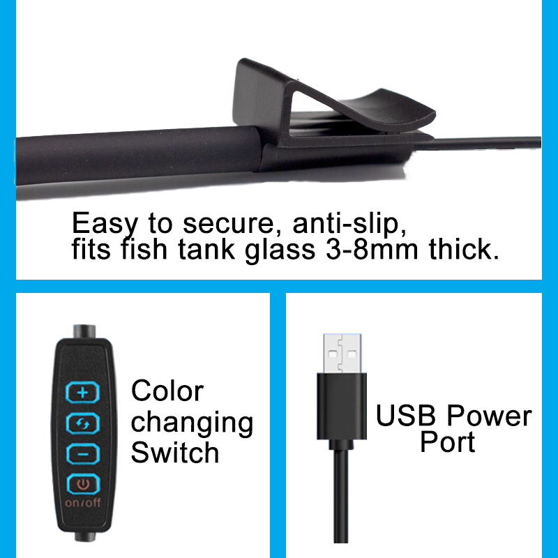 ไฟ LED สำหรับตู้ปลาแบบ USB ตกแ - Aquarium Plant Iron บทวิจารณ์และราคา