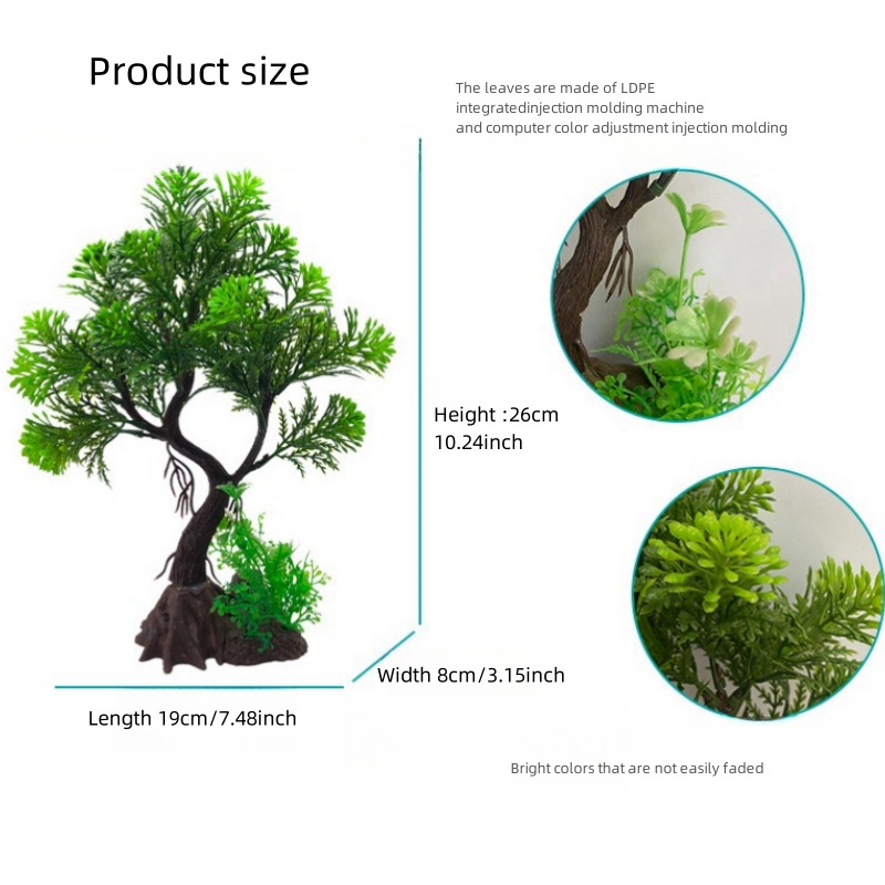 หญ้าเทียมสำหรับตกแต่งตู้ปลาตู้ - Aquarium Planted Wood บทวิจารณ์และราคา
