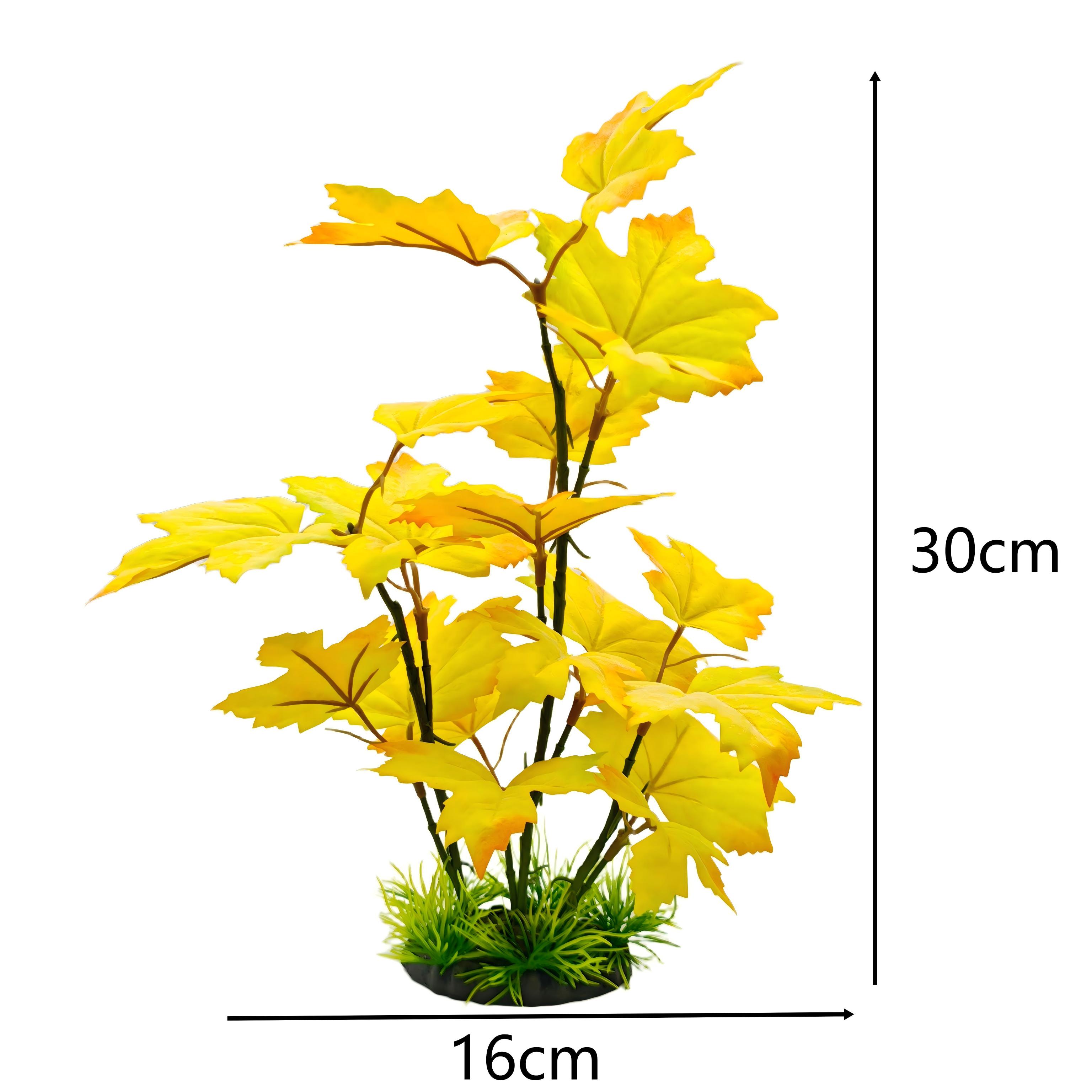 ใบไม้ประดิษฐ์ 30 ซม. ตกแต่งตู้ - Aquarium Plant Yellowing บทวิจารณ์และราคา