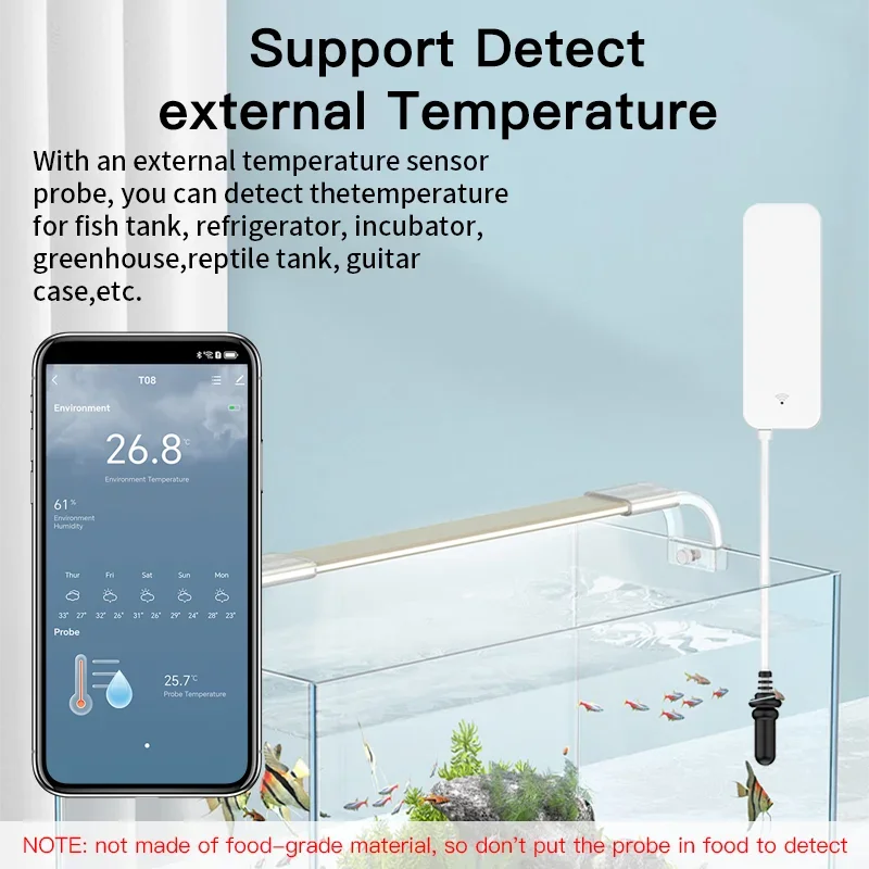 Tuya WiFi อุณหภูมิความชื้นเซนเ - Aquarium Planted Plants บทวิจารณ์และราคา