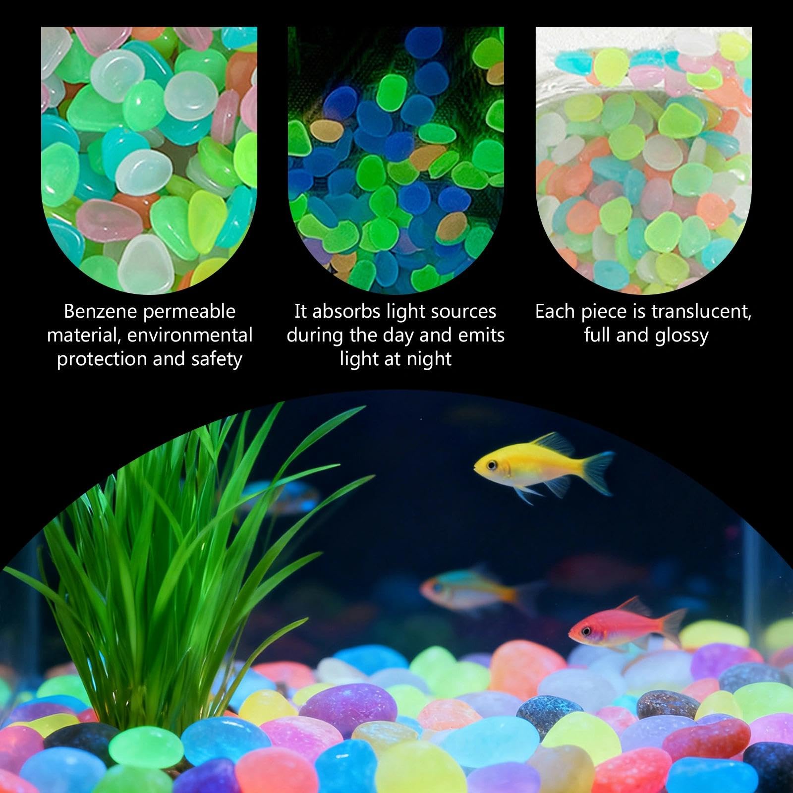 หินเรืองแสงในที่มืด 100 ชิ้น ท - Aquarium Planted Plants บทวิจารณ์และราคา