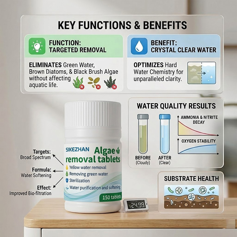 แท็บเล็ตกำจัดตะไคร่น้ำอย่างรวด - Aquarium Plant Vitamins บทวิจารณ์และราคา