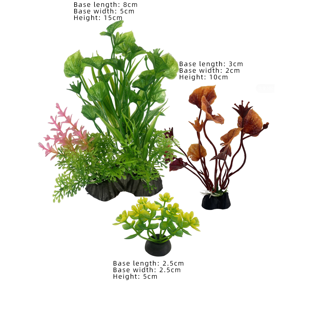 3 ชิ้นพืชประดับตู้ปลาประดิษฐ์ต - Aquarium Plant Yellowing บทวิจารณ์และราคา