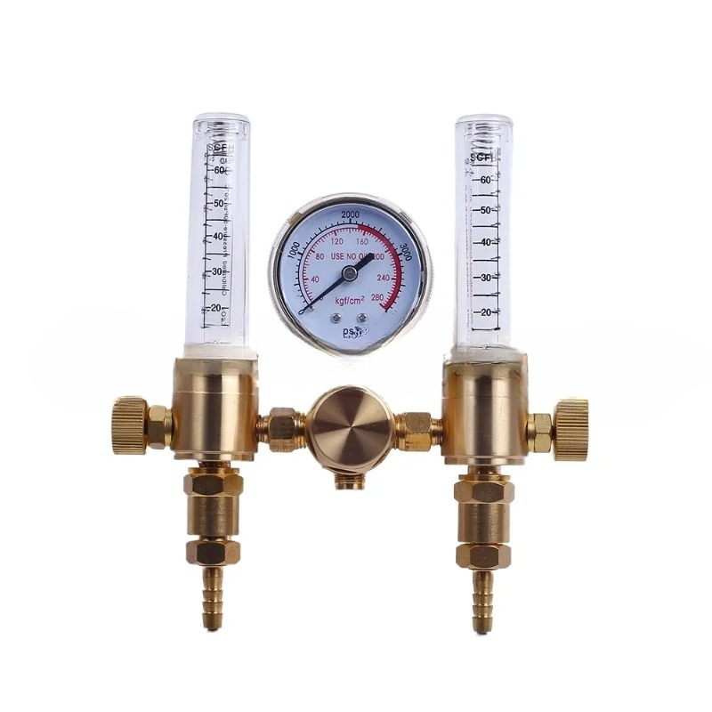 เครื่องวัดการไหลของก๊าซอาร์กอน - Co2 Regulator Dual Stage บทวิจารณ์และราคา