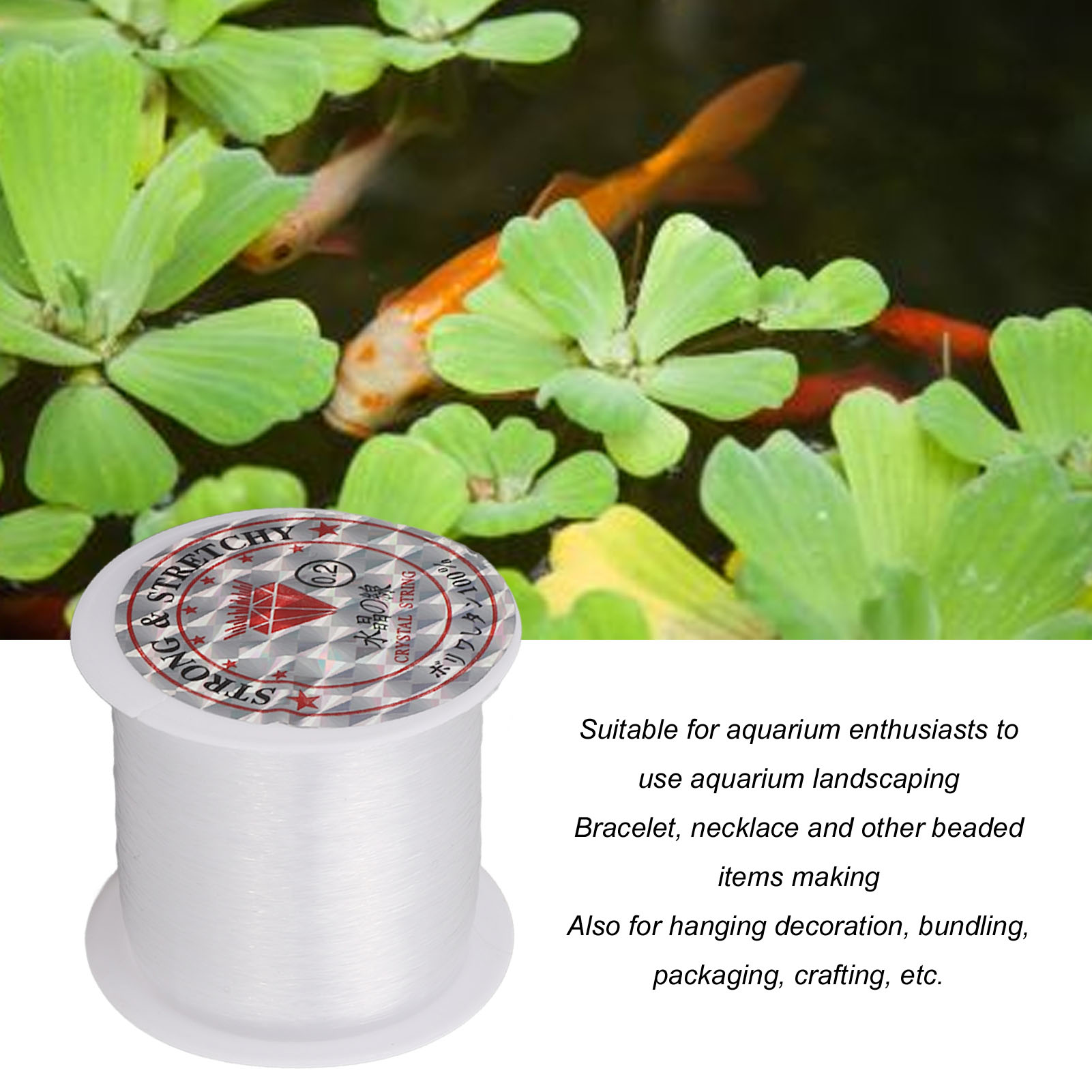 เชือกไนลอนใสขนาด 0.2 มม. ความย - Planted Aquarium Making บทวิจารณ์และราคา
