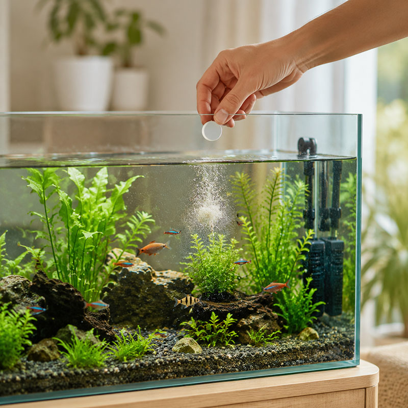 เม็ดกำจัดตะไคร่น้ำในตู้ปลา MIR - Aquarium Plant Vitamins บทวิจารณ์และราคา