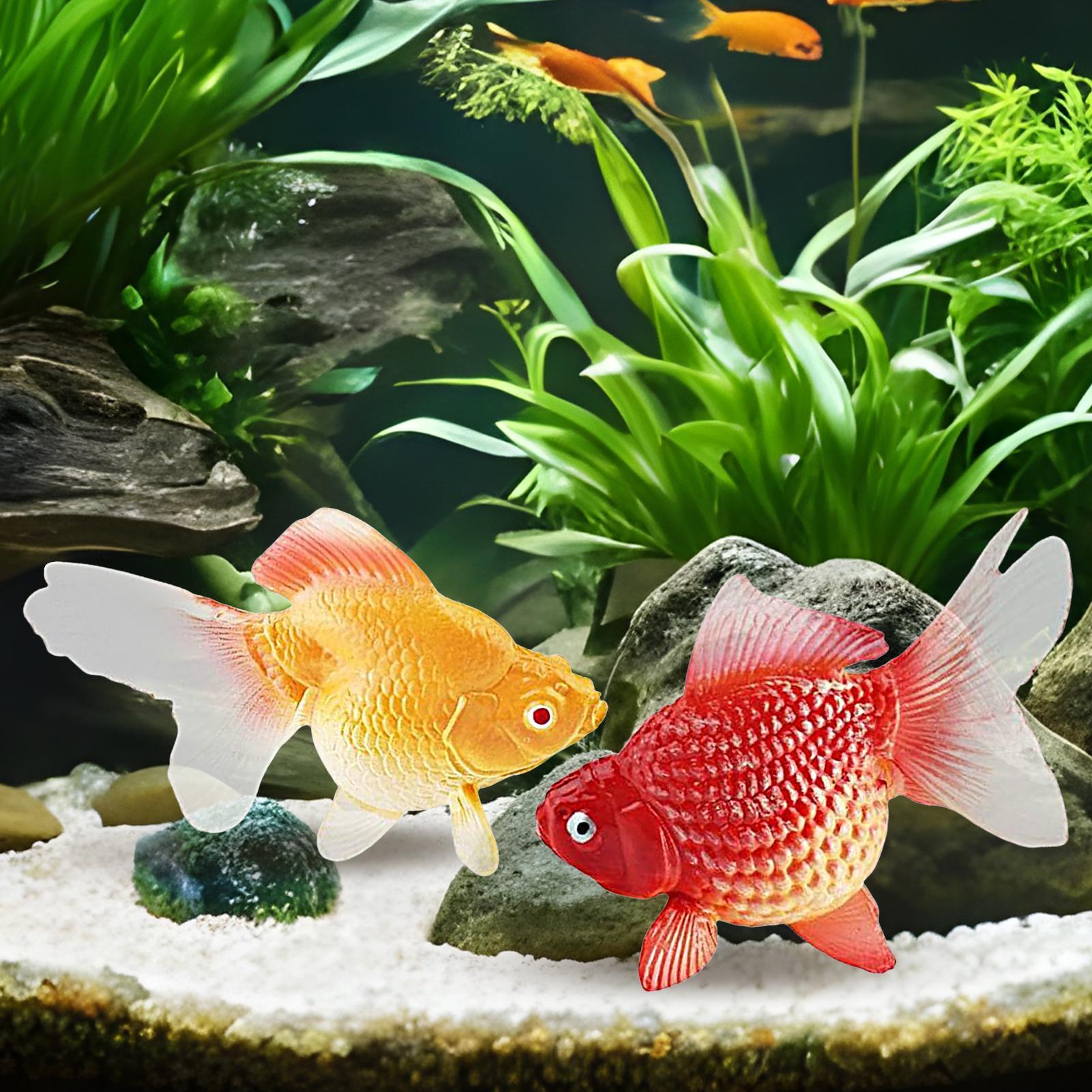 ปลาทองปลอม 2 ชิ้น/ชุด ปลาทองปล - Aquarium Plant Yellowing บทวิจารณ์และราคา
