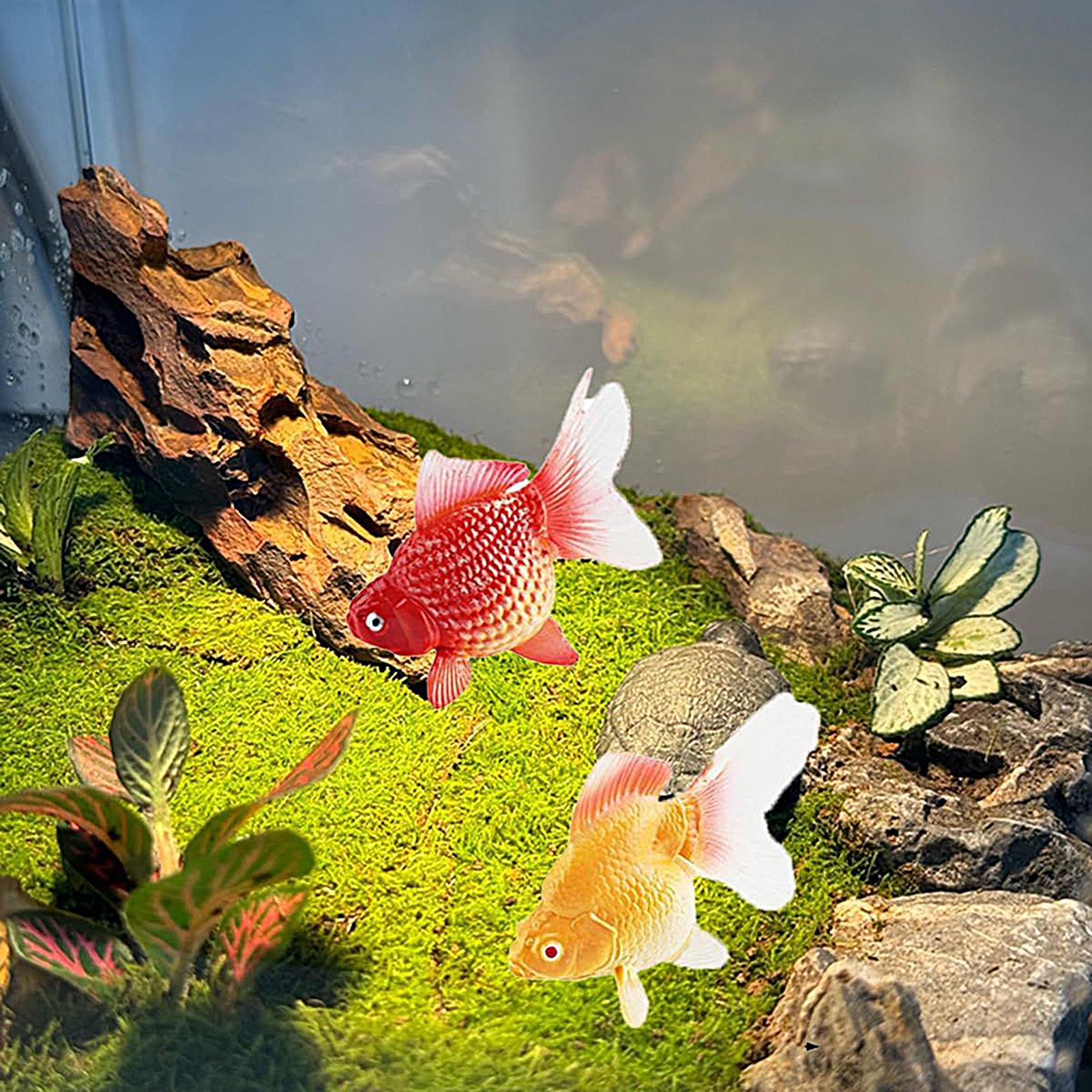 ปลาทองปลอม 2 ชิ้น/ชุด ปลาทองปล - Aquarium Plant Yellowing บทวิจารณ์และราคา