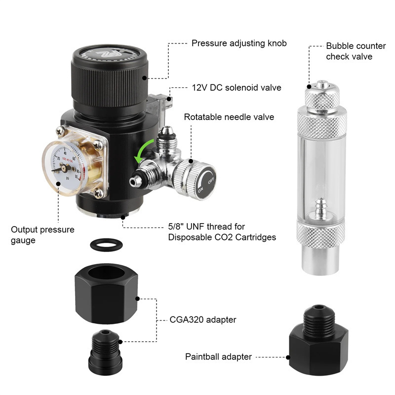 FZONE เครื่องควบคุม Co2สองขั้น - Co2 Regulator Dual Stage บทวิจารณ์และราคา