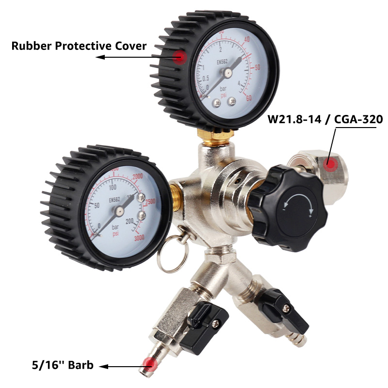 เครื่องควบคุม Co2แบบเกจคู่เครื - Co2 Regulator Dual Stage บทวิจารณ์และราคา