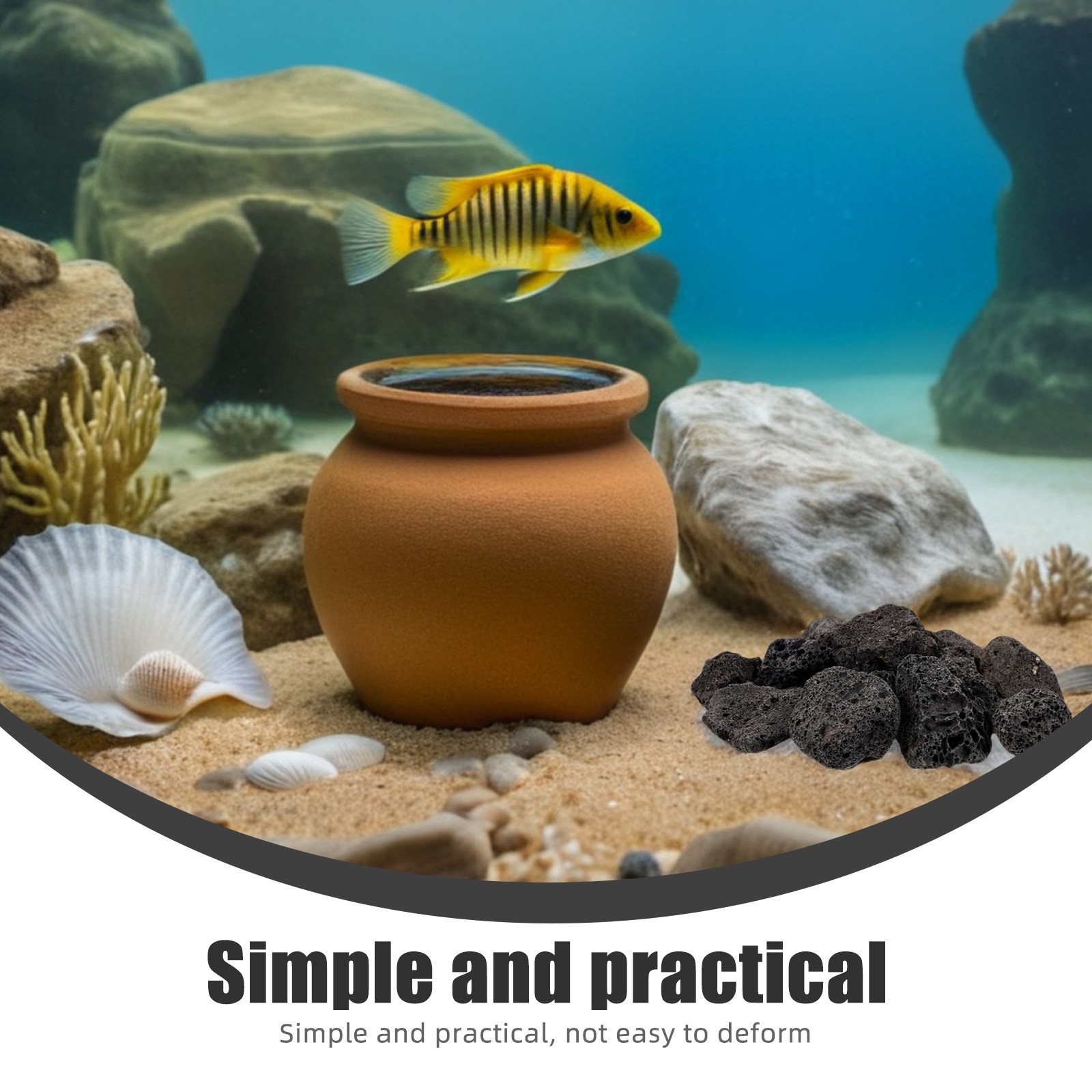 หินภูเขาไฟธรรมชาติ 1 แพ็ค ขนาด - Aquarium Planted Plants บทวิจารณ์และราคา