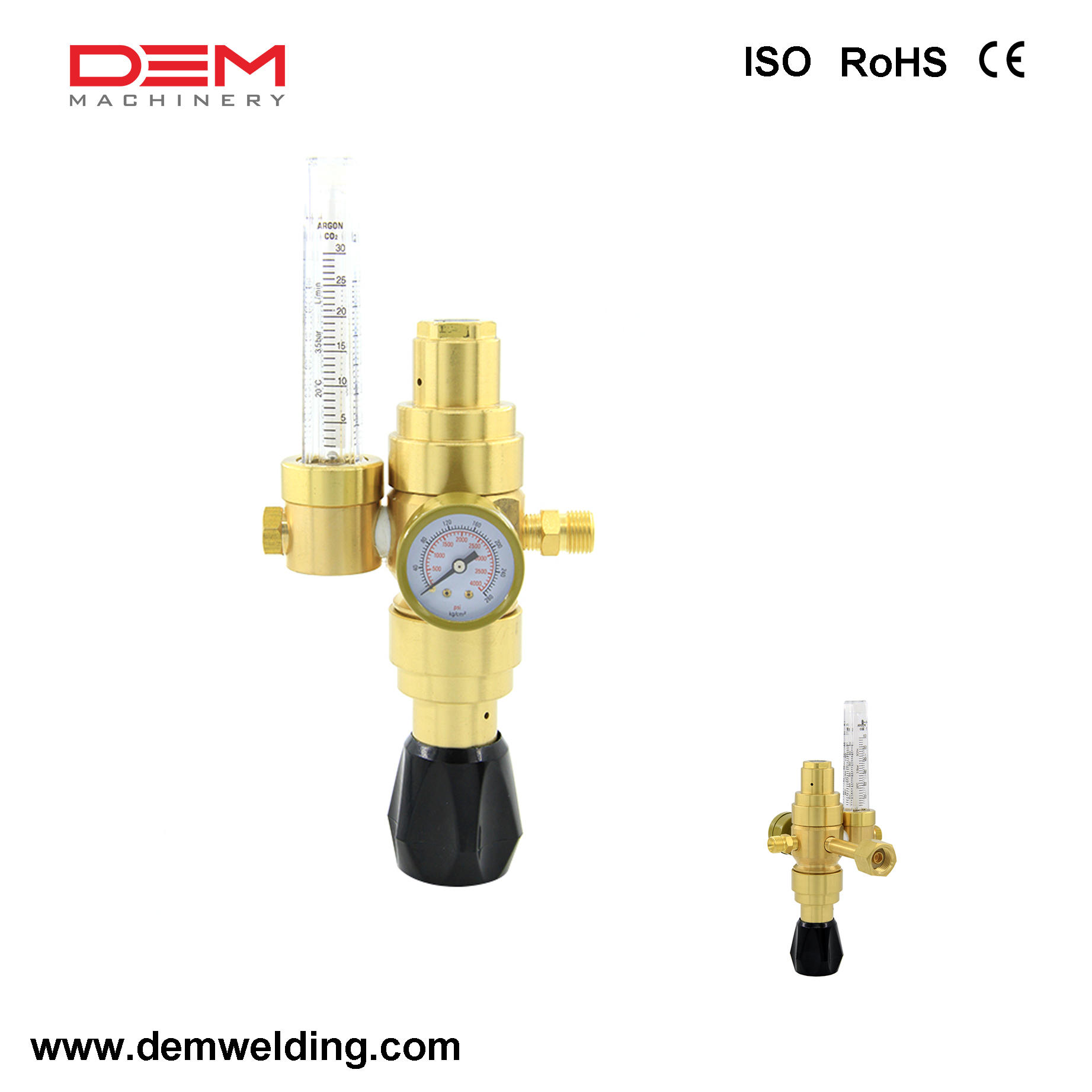 ตัวควบคุมการไหลแบบแม่นยำ DEM W - Co2 Regulator Dual Stage บทวิจารณ์และราคา