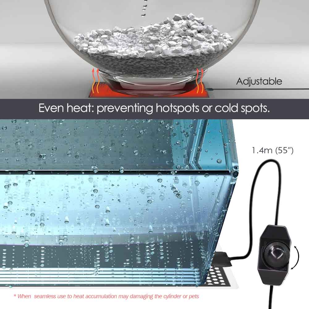 แผ่นความร้อนสัตว์เลื้อยคลาน5/7 - Planted Aquarium Heater บทวิจารณ์และราคา