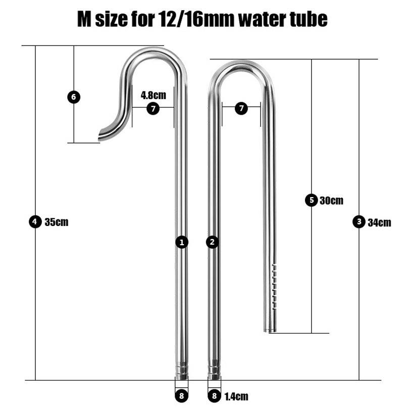 Mufan สแตนเลส Lily ท่อ Aquariu - Planted Aquarium Ada บทวิจารณ์และราคา